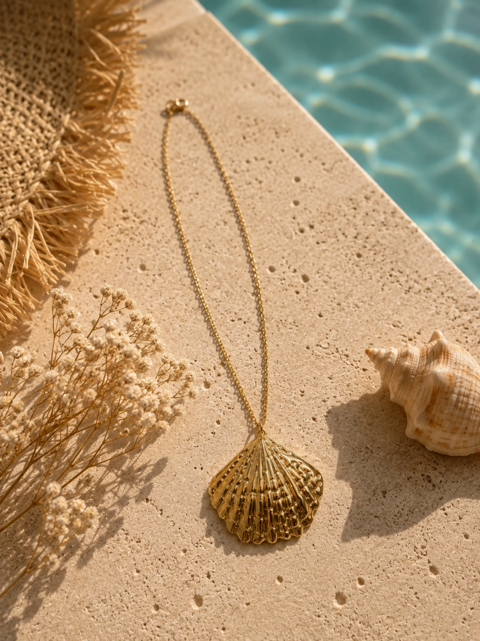 Collier pendentif coquillage